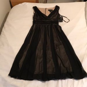 Sheer black mid-length dress